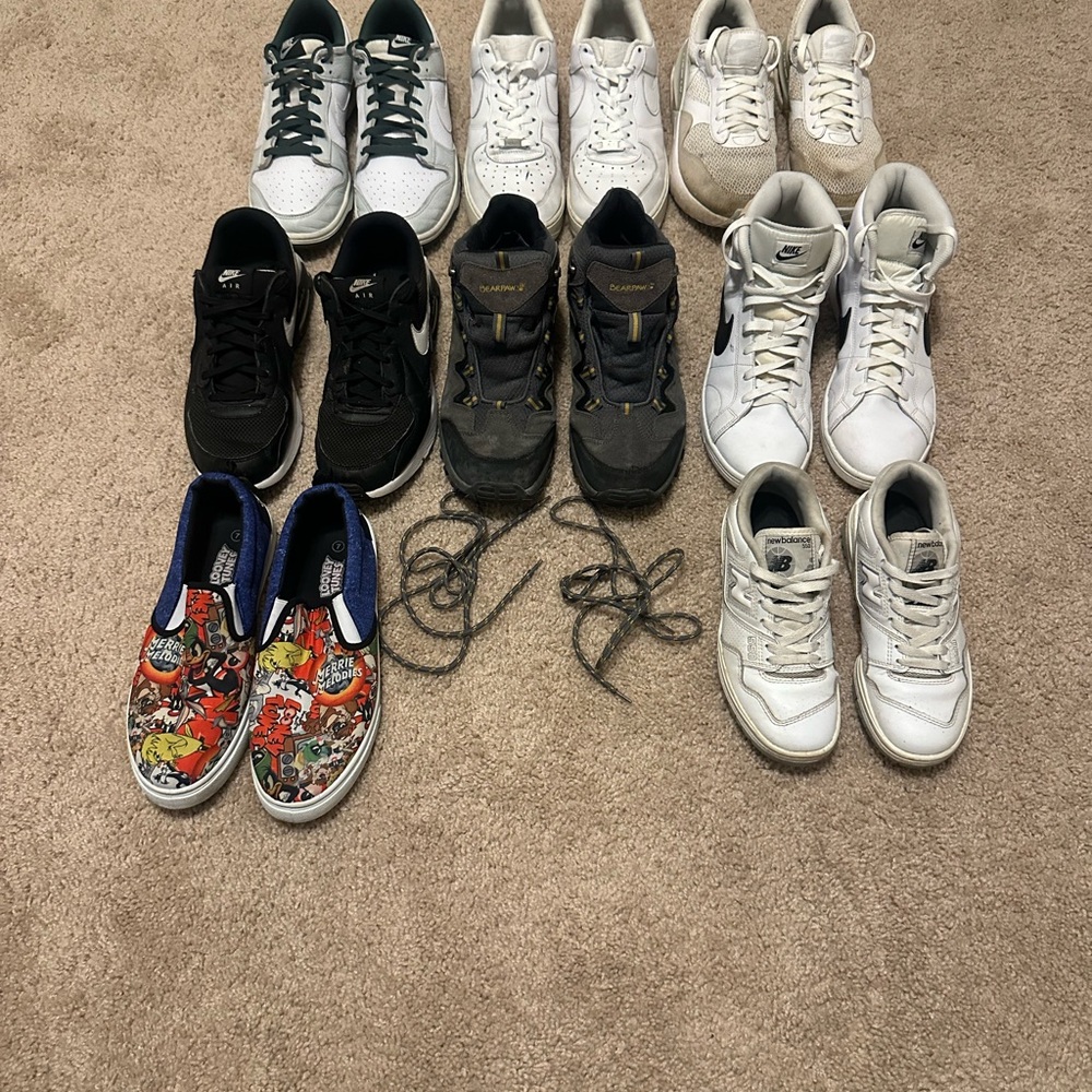 Nike Athletic Shoes - Black, White, Multicolor